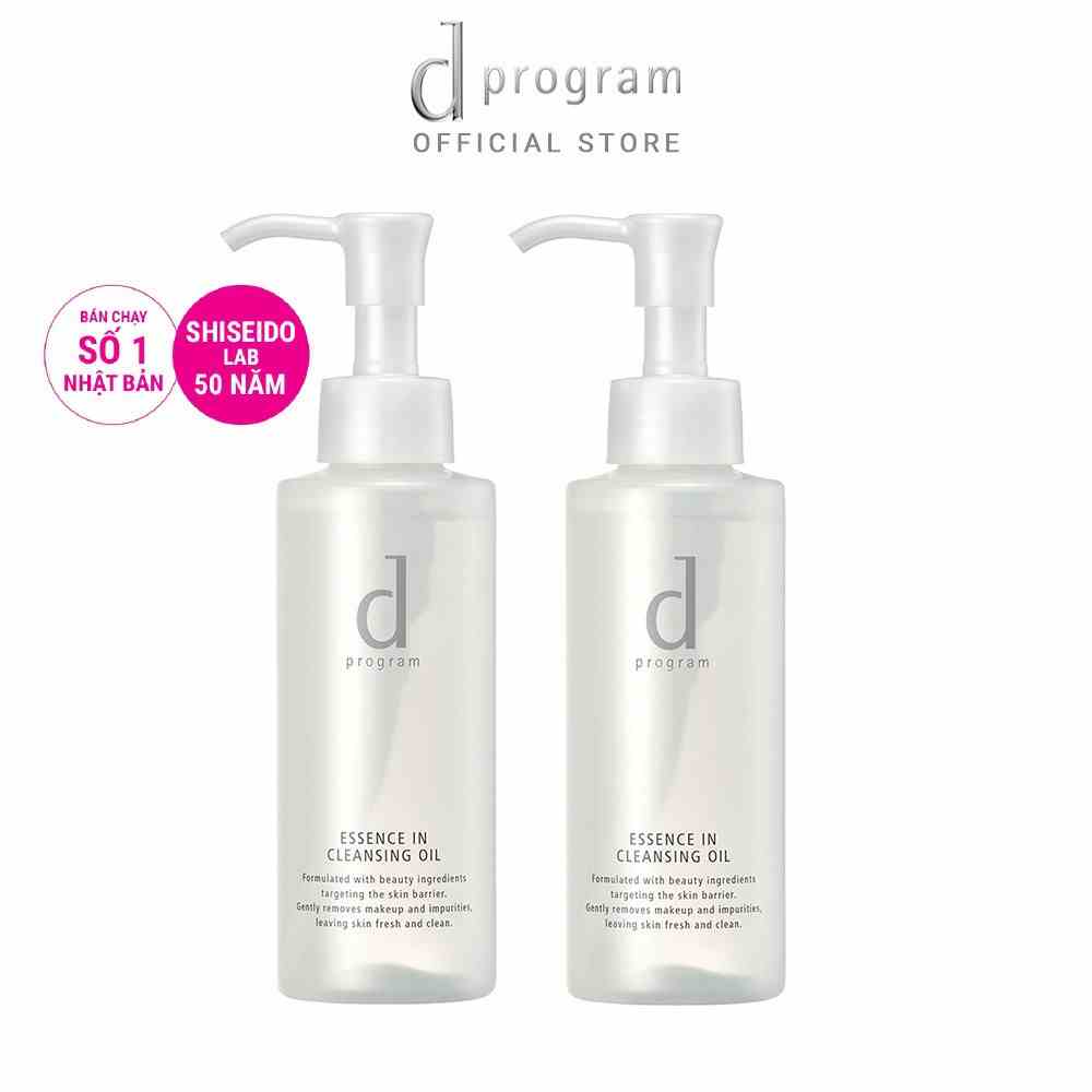 Bộ 2 dầu tẩy trang dưỡng da Essence Cleansing Oil d program 120ml x 2