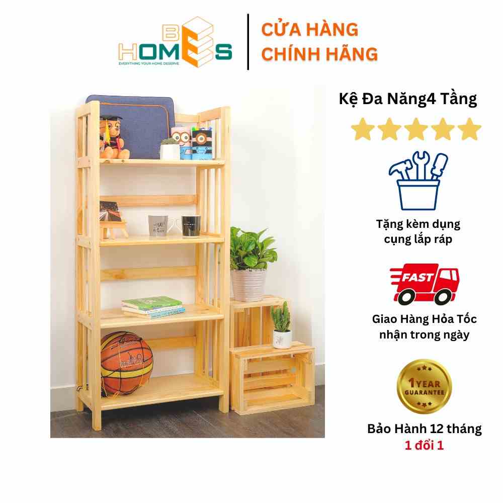 [Mã BMLTB35 giảm đến 35K đơn 99K] Kệ đa năng Behomes 4 tầng cao 120cm