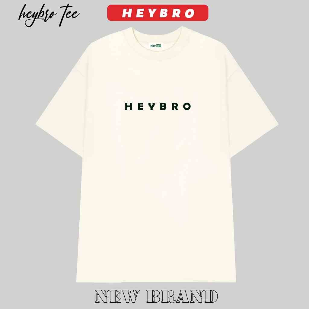 Áo thun nam nữ unisex tay lỡ form rộng oversize local brand HEYBRO /Signature Tee Collection