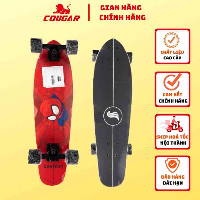 Ván Trượt Cougar-Penny Cruiser Centosy 01 Cao Cấp, Khả Năng Chịu Nhiệt, Mặt Nhám Chống Trơn