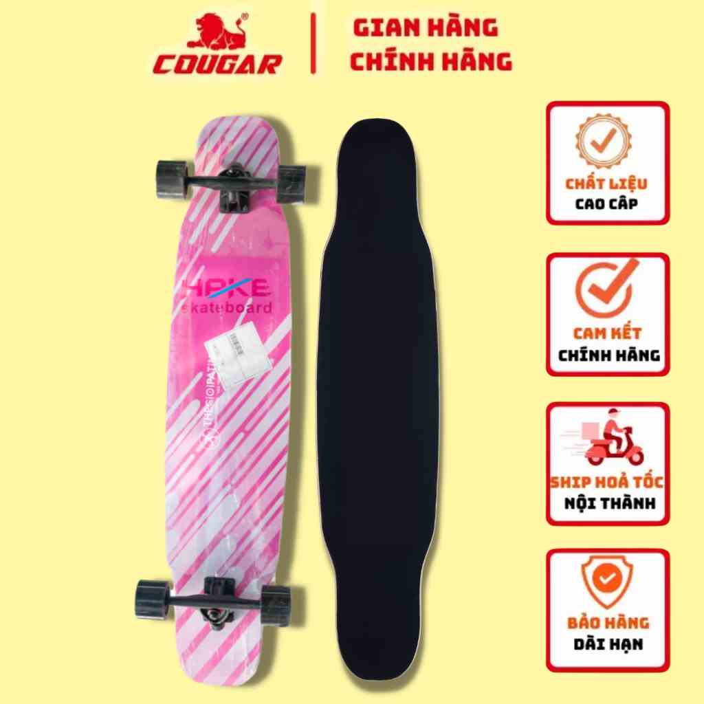 Ván Trượt Cougar-Longboard HPKE-04 Cao Cấp, Mặt Nhám Dành Cho Người Lớn Và Trẻ Em