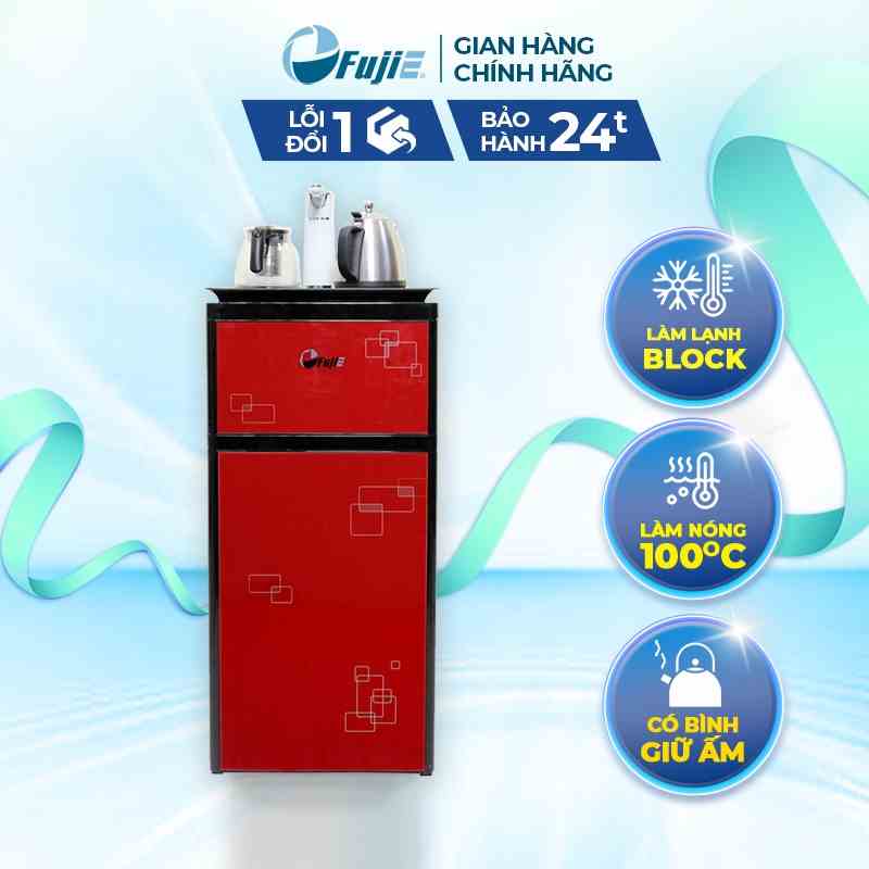 Cây nước nóng lạnh bàn trà, bình âm FujiE WD3000C tích hợp đun nước siêu tốc pha trà cafe tiện lợi