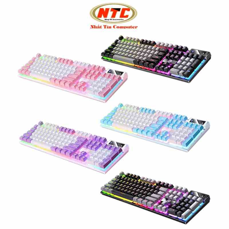 Bàn phím giả cơ gaming NTC Yindiao K500 led đa màu - phối keycaps cực đẹp (5 màu)