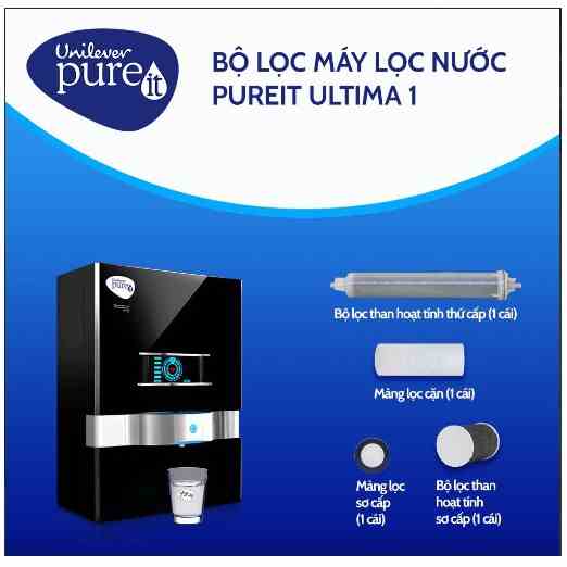 Bộ Lọc thay cho Máy Lọc Nước Unilever Pureit Ultima UV + MF