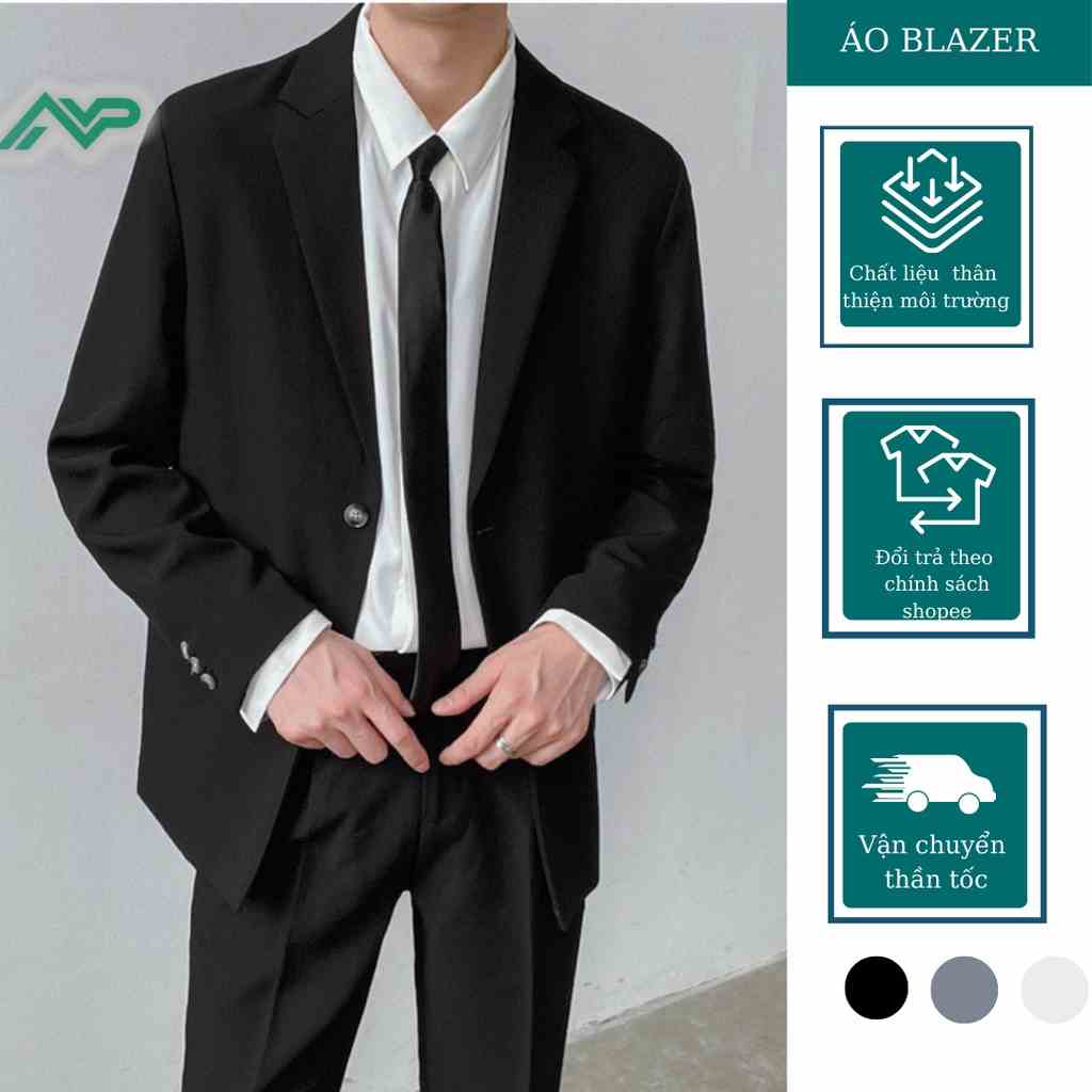 Áo Blazer Nam Dài Form Rộng NPV OFFCIAL phong cách Hàn Quốc trẻ trung cá tính