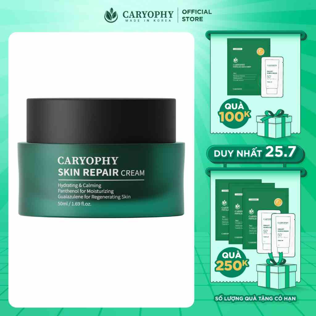 Kem dưỡng ẩm giúp da mịn màng Caryophy Skin Repair Cream 50ml