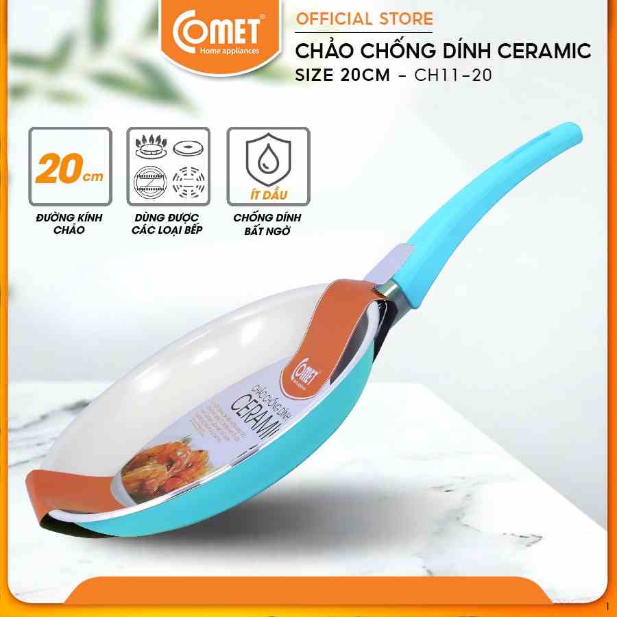 [LIFEMC11M2ADP -12% đơn 250K] Chảo chống dính ceramic COMET - CH11-20