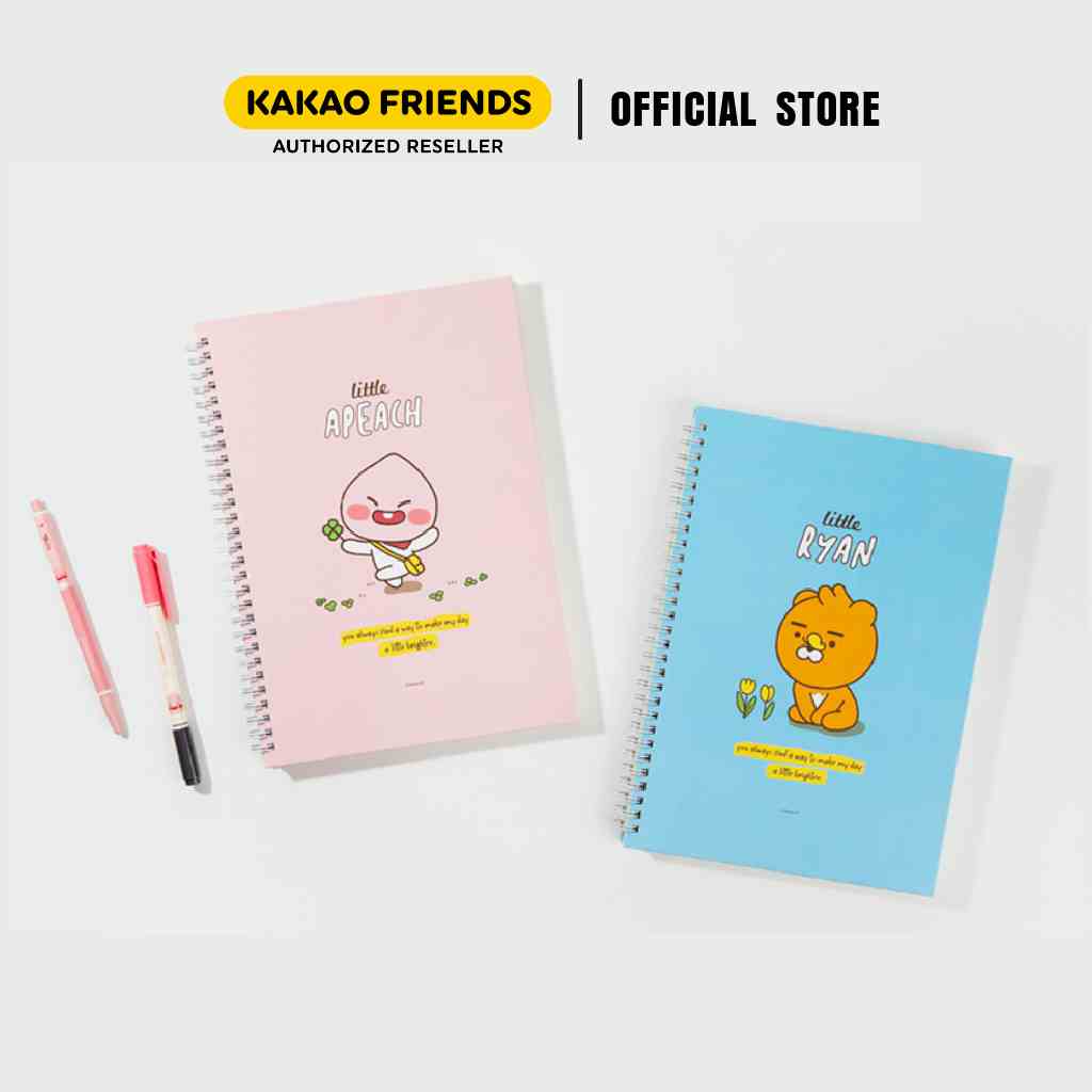 Sổ Tay Lò Xò Hard Cover B5 Kakao Friends