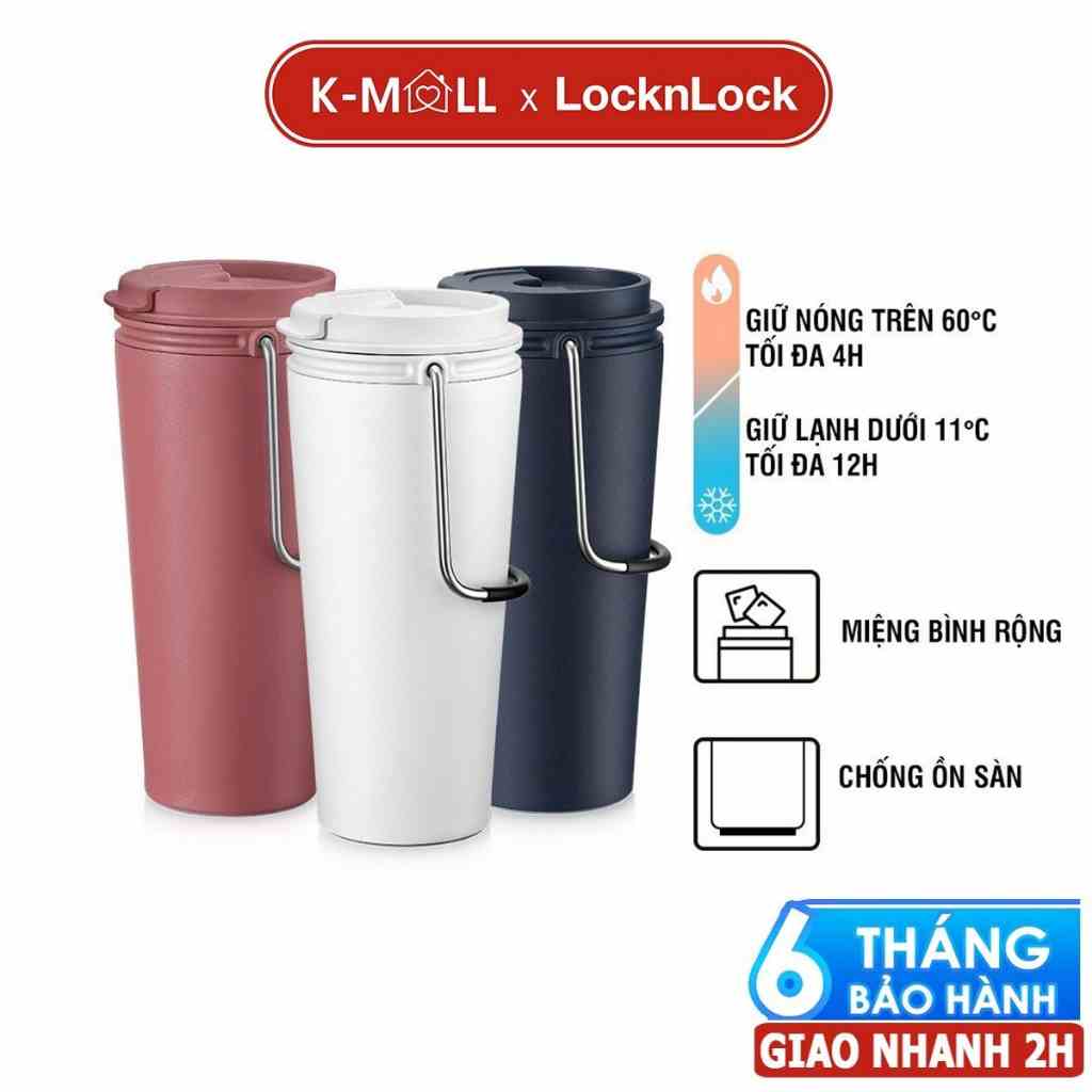 Bình giữ nhiệt LocknLock Bucket Tumbler 540ml Nắp Bật, Có Quay Xách LHC4269 (3 màu)