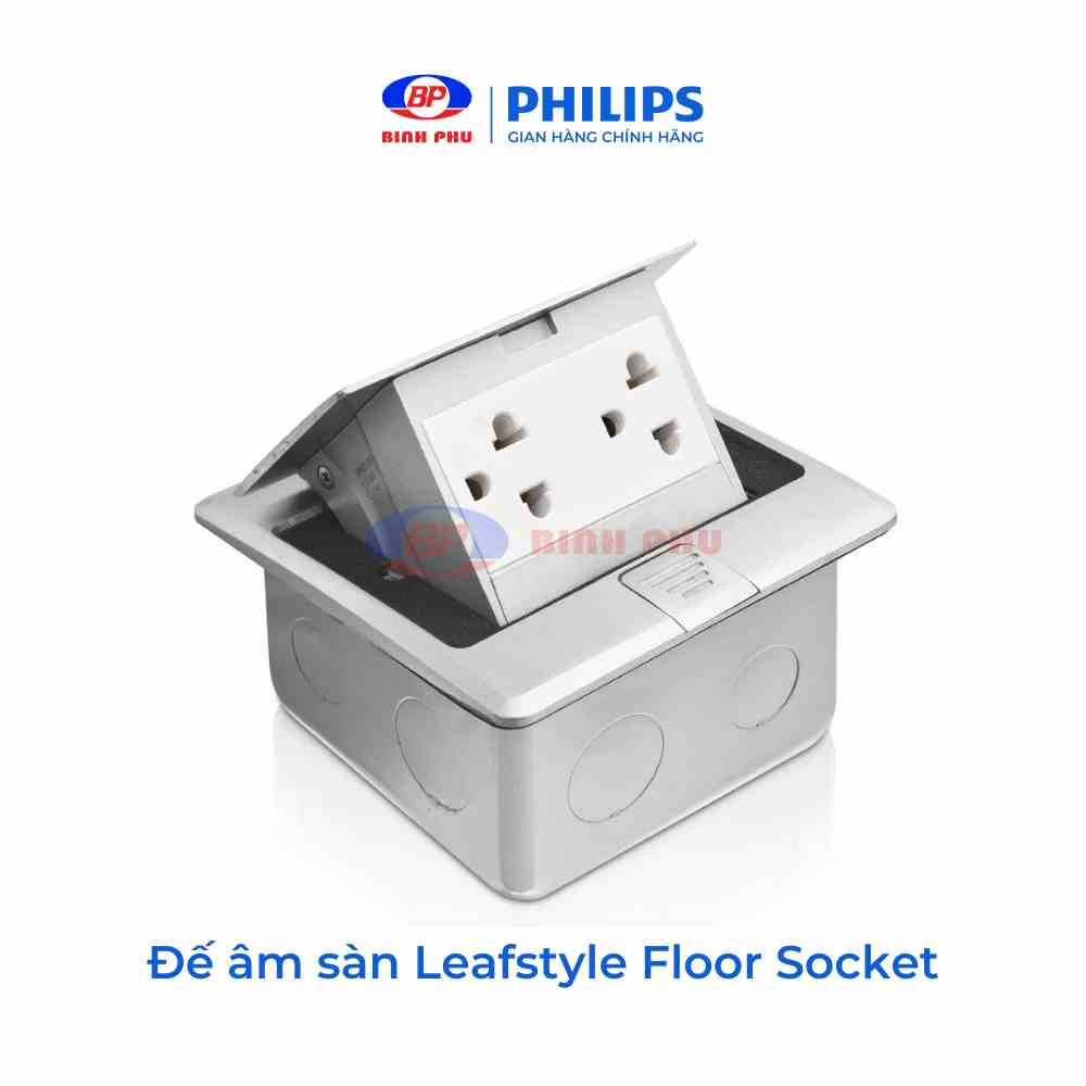 [Mã ICBFRI300 giảm 10% đơn 249K] Ổ cắm âm sàn Philips LeafStyle Floor socket without module