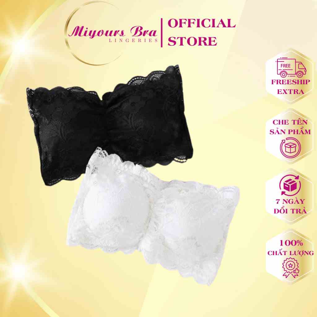 [Mã BMLTB35 giảm đến 35K đơn 99K] Áo lót bra nữ Miyours Fashion & More BR533 bra quây ren hoa không dây đệm mỏng nhẹ