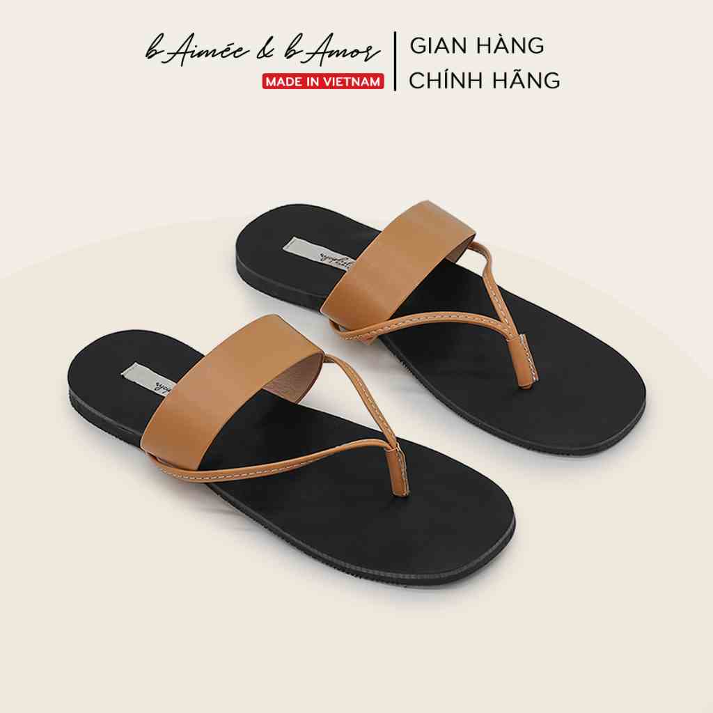 Sandal nữ đế bệt Flat dép kẹp chữ T đi biển thời trang quai mảnh Ryciphil - MS2138