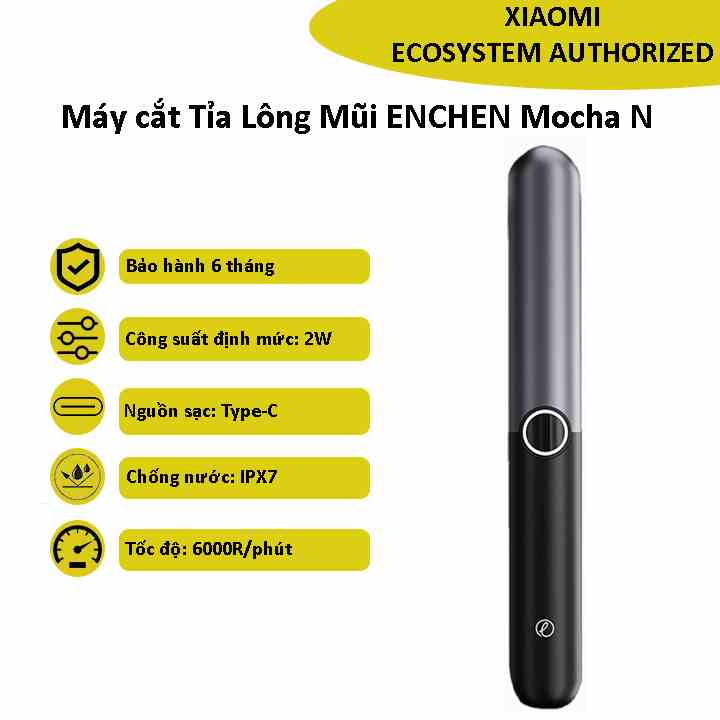 Máy Cắt Tỉa Lông Mũi ENCHEN Mocha N IPX7 Chống Thấm Nước