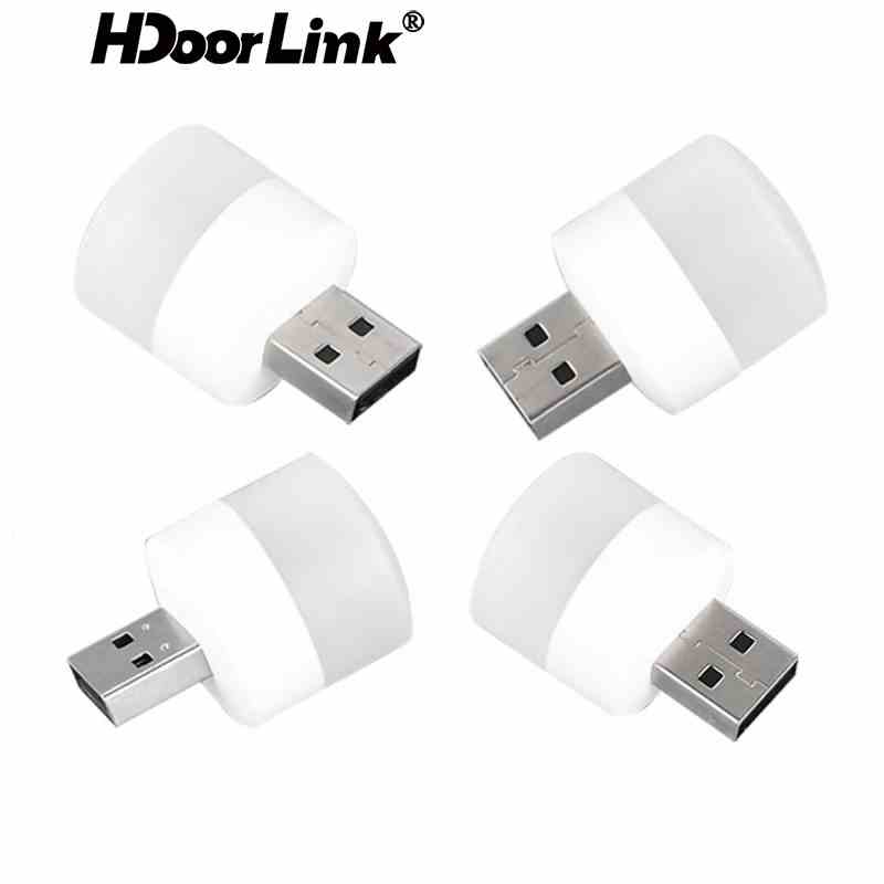 Đèn LED đọc sách HDoorLink bảo vệ mắt sạc cổng USB có thể mang theo tiện dụng