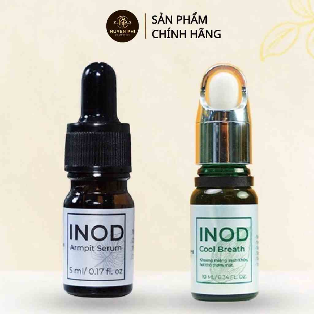 Combo 2 serum INOD Huyền Phi dung tích tổng 15ml khử hôi nách, hôi miệng, hôi chân [chính hãng]