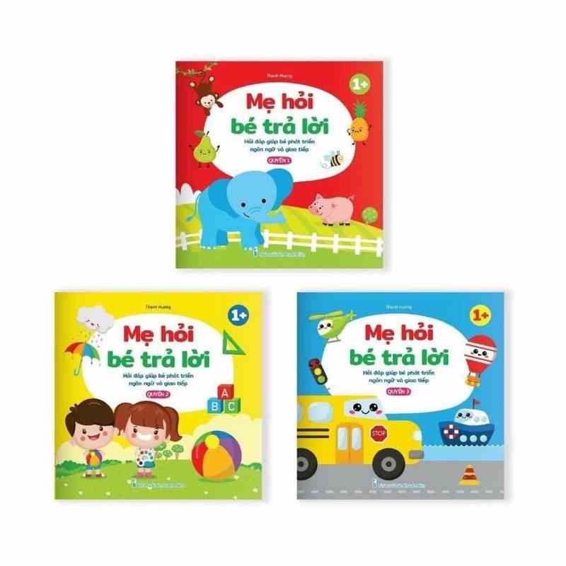 [Mã BMLTB35 giảm đến 35K đơn 99K] Sách - Mẹ hỏi bé trả lời hỏi đáp giúp bé phát triển ngôn ngữ và giao tiếp (Bộ 3 cuốn)