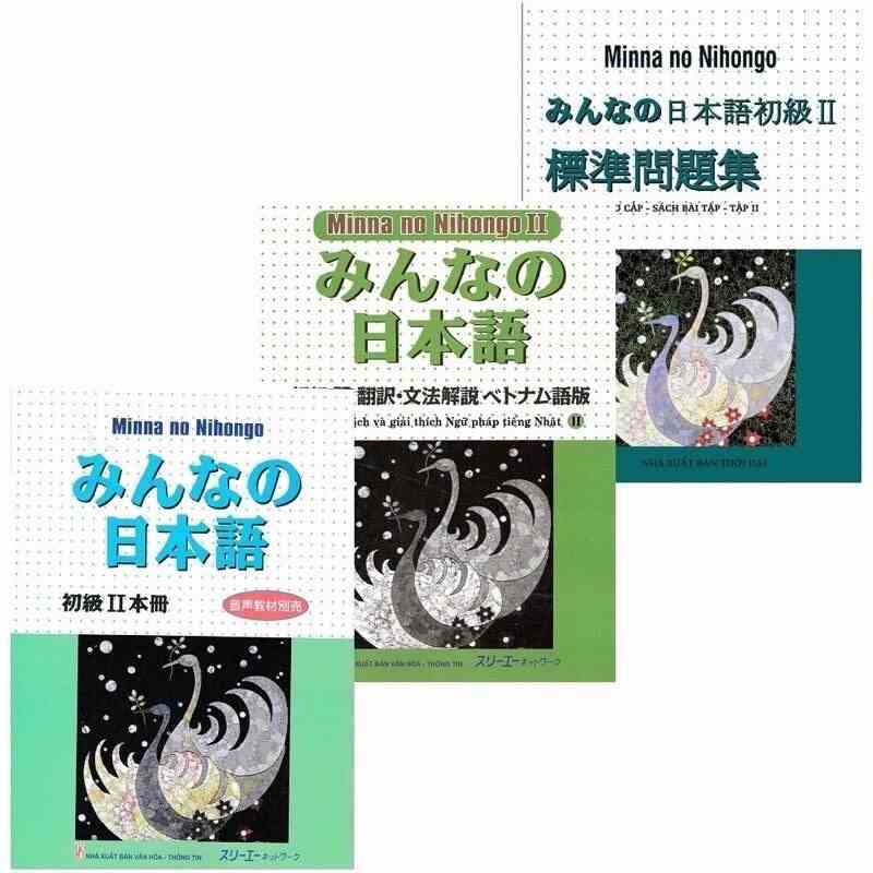 Sách - Combo Minna No Nihongo Sơ Cấp 2 - Dành Cho Trình Độ N4 ( Bộ 3 Cuốn Cơ Bản )