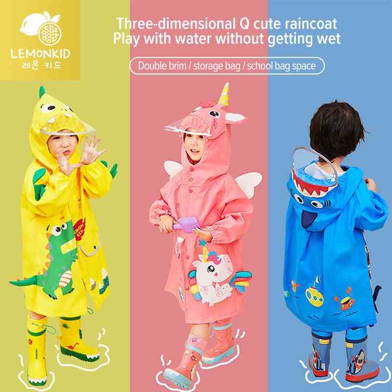 Áo mưa Lemonkid kiểu mới dành cho bé trai và bé gái