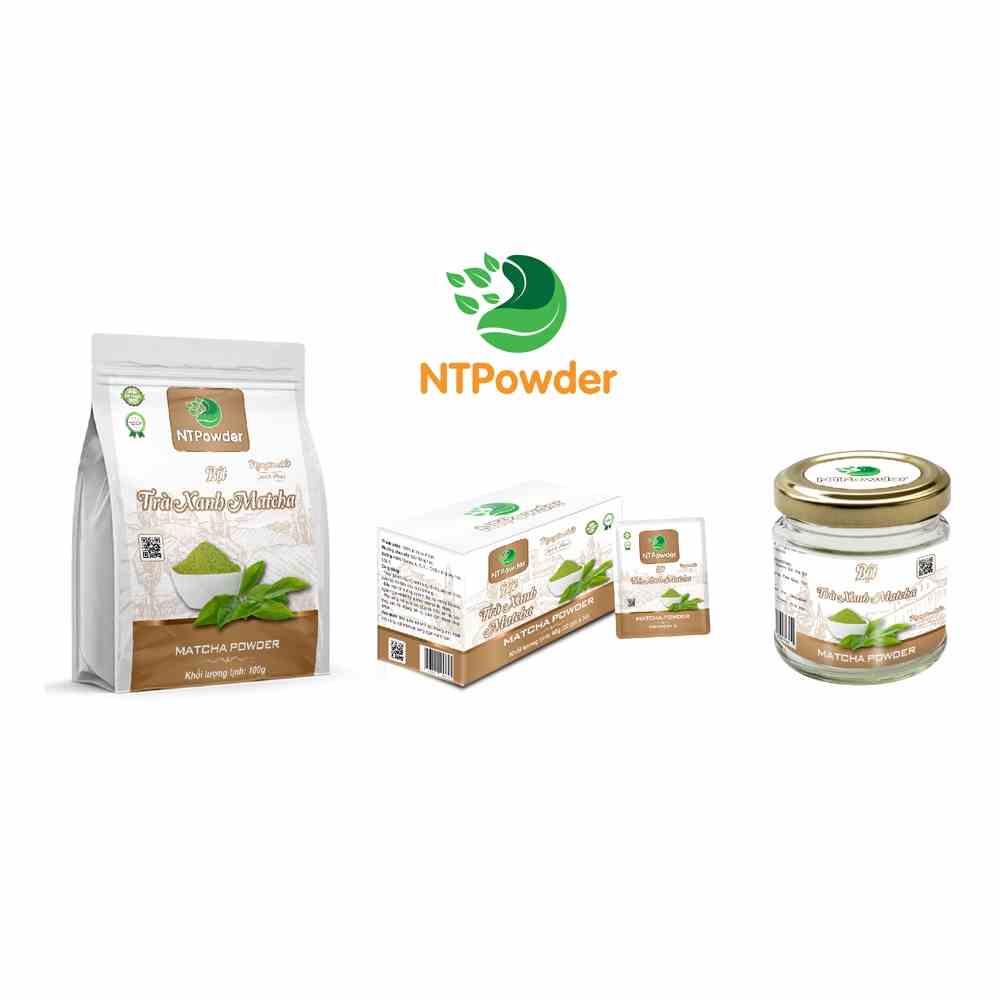 [Mã BMLTB35 giảm đến 35K đơn 99K] Bột Trà Xanh Matcha sấy lạnh nguyên chất NTPOWDER 100g / 60g / 50g - Nhất Tín Food