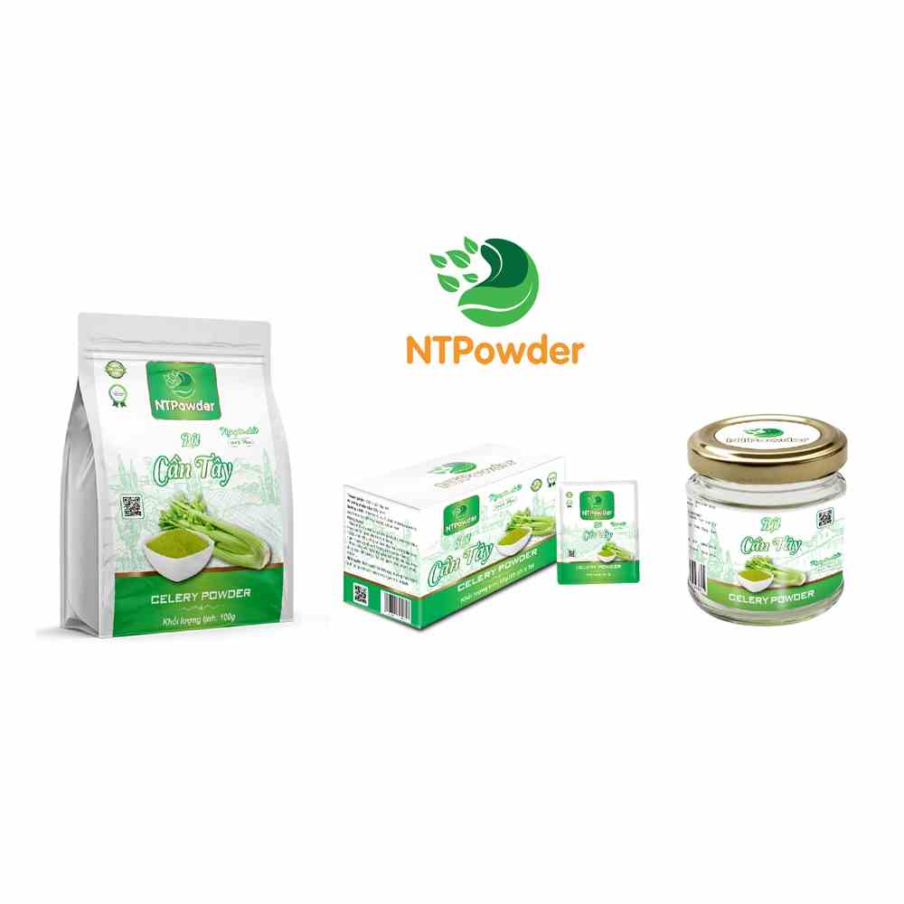 [Mã BMLTB35 giảm đến 35K đơn 99K] Bột Cần Tây sấy lạnh nguyên chất NTPOWDER 100g / 60g / 50g tùy chọn - Nhất Tín Food