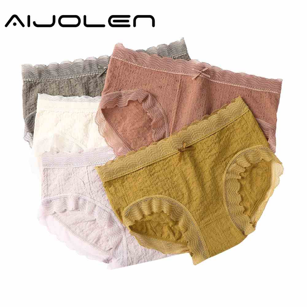 Quần lót AIJOLEN cotton đáy quần thoáng khí liền mạch phong cách mới cho nữ