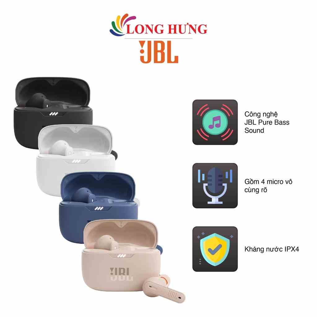 Tai nghe Bluetooth True Wireless JBL Tune 230NC JBLTUNE230NCTWS - Hàng chính hãng