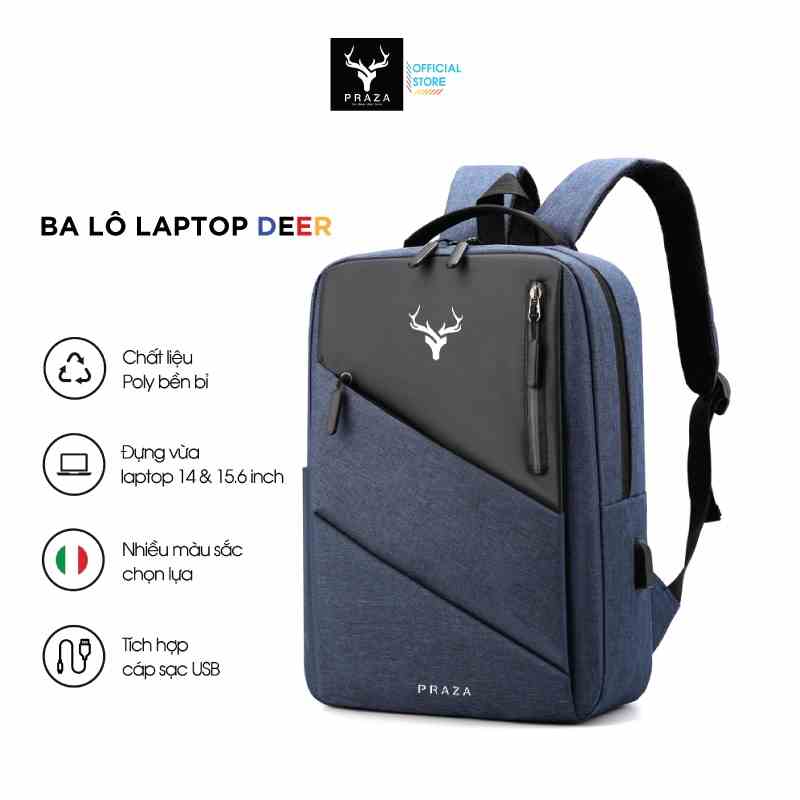 Ba Lô Laptop Thời Trang Premium Praza - BLS0190