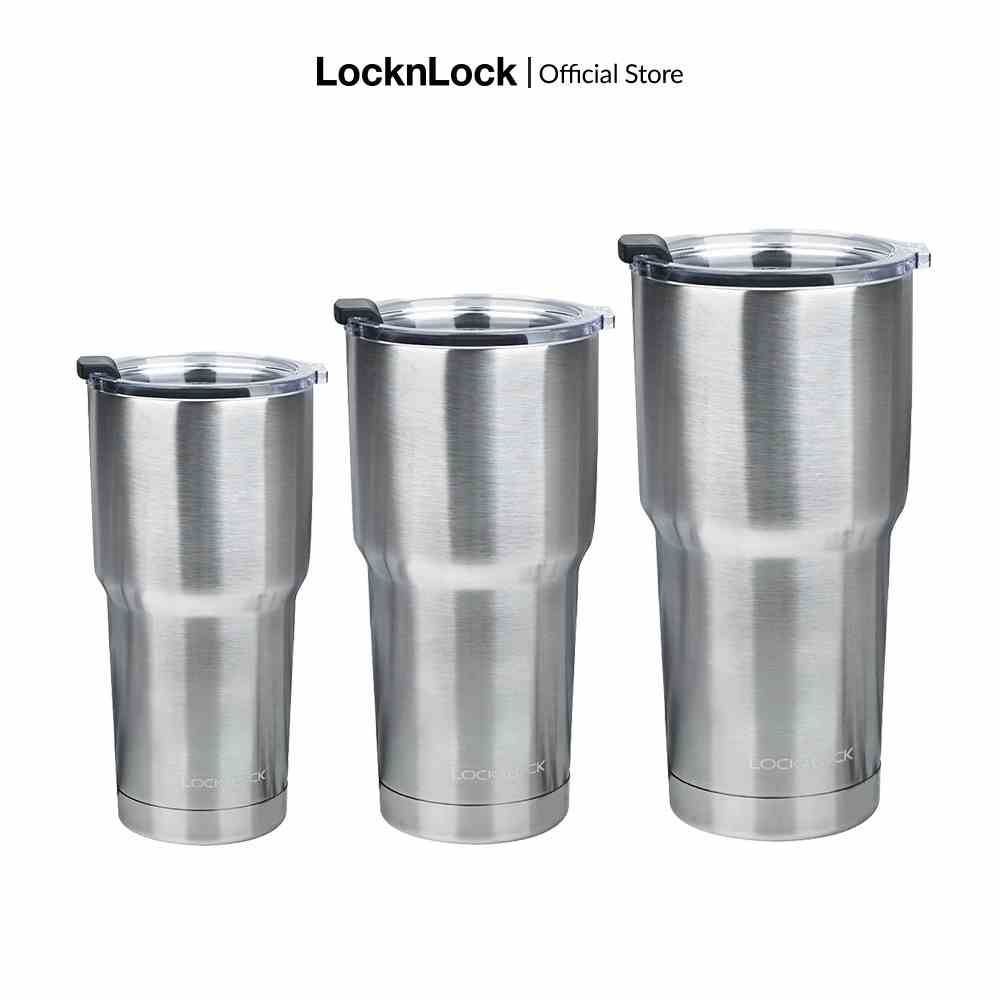 Bình giữ nhiệt Lock&Lock Swing Tumbler - Màu bạc LHC4136SLV/LHC4137SLV/LHC4138SLV