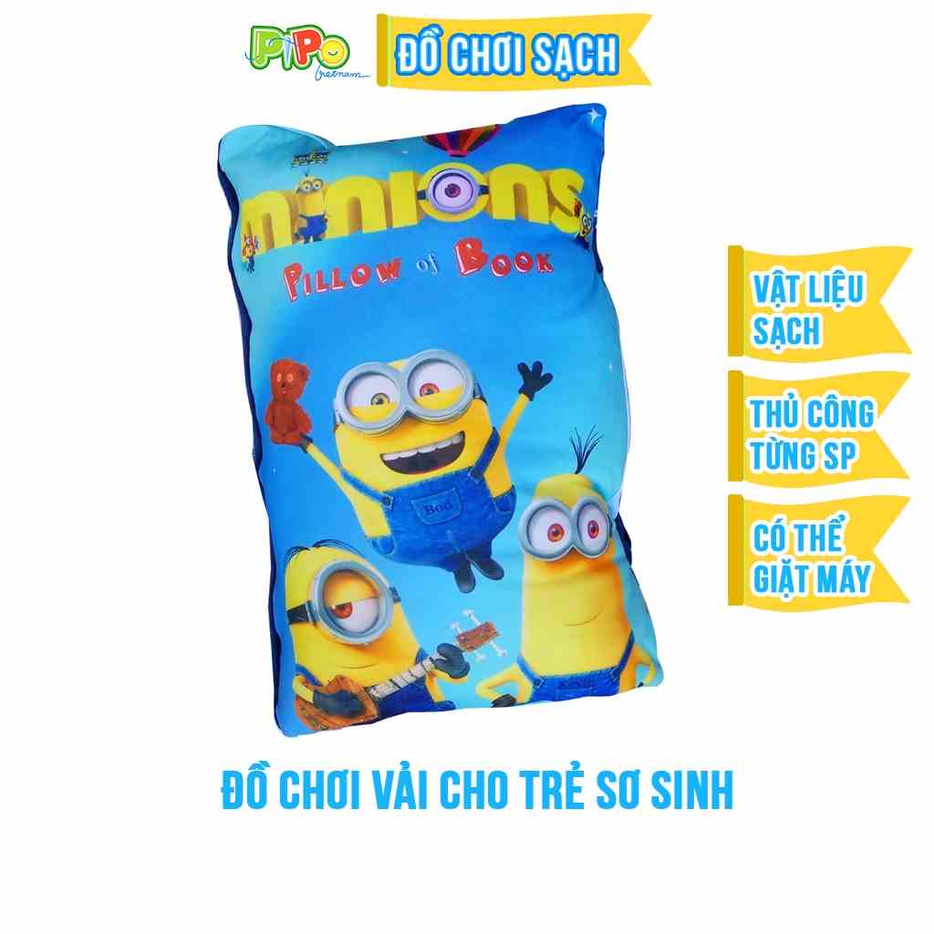 [Mã BMLTA35 giảm đến 35K đơn 99K] Gối sách vải Minion - Pipovietnam