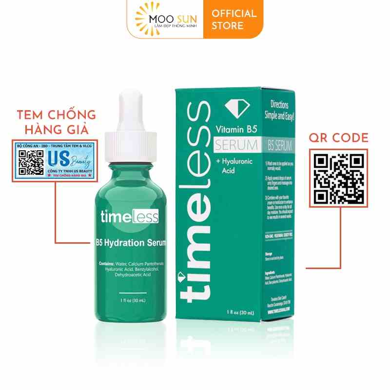 Tinh Chất Timeless Vitamin B5 + Hyaluronic Acid (30ml)