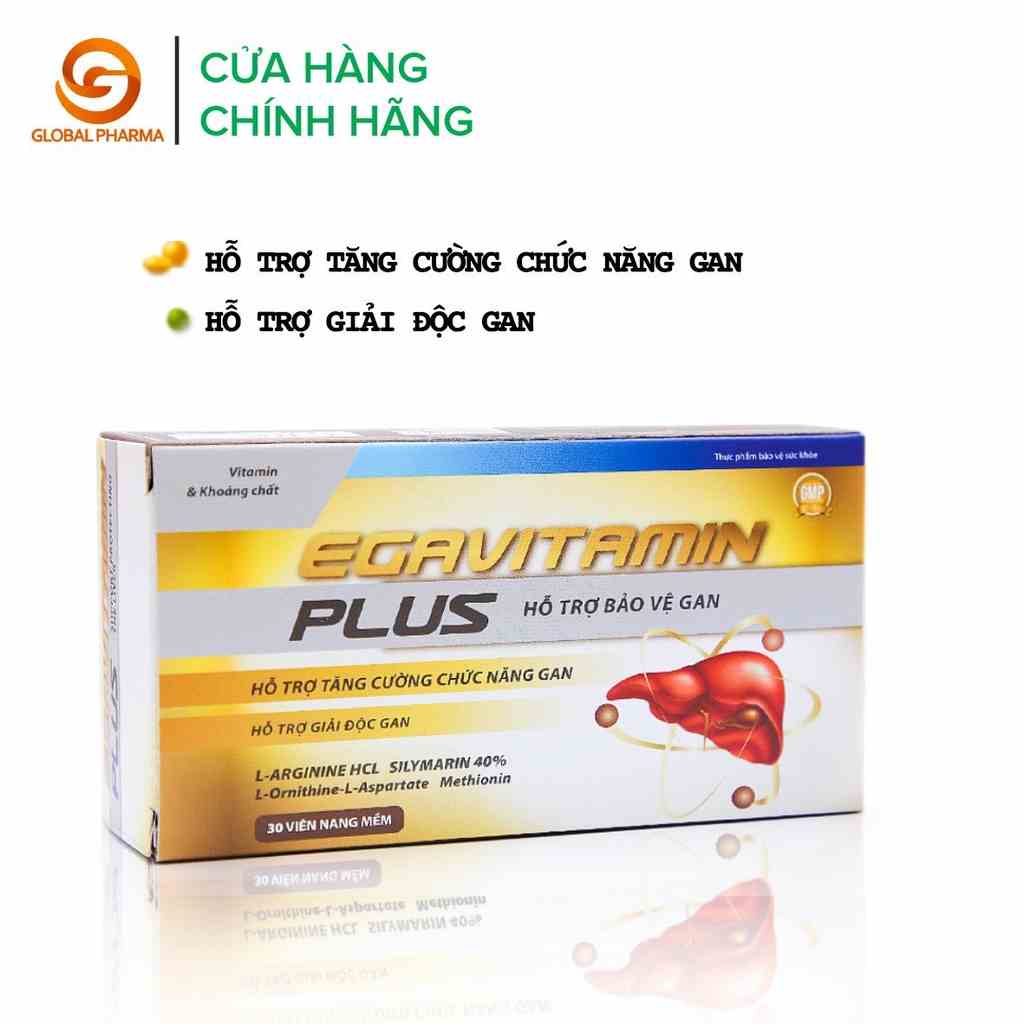 Viên uống ega vitamin plus AN CHÂU giúp hạ men gan tăng cường chức năng gan - globalpharma