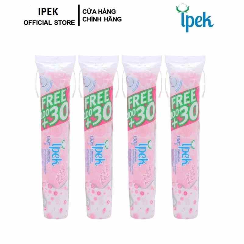 Combo 4 gói bông tẩy trang ipek 130 miếng ( 4x 130 miếng)