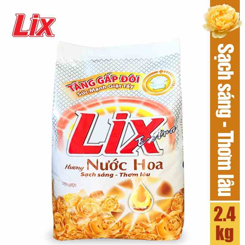 [Mã BMLTA35 giảm đến 35K đơn 99K] Bột giặt LIX extra hương nước hoa 2.4kg EH030