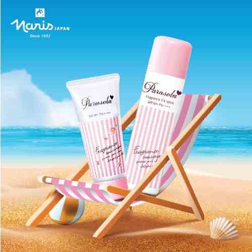 Combo Gel & Xịt Chống Nắng Chống Tia UVA-UVB, Thẩm Thấu Nhanh Naris Parasola UV SPF50+/PA++++ 90g