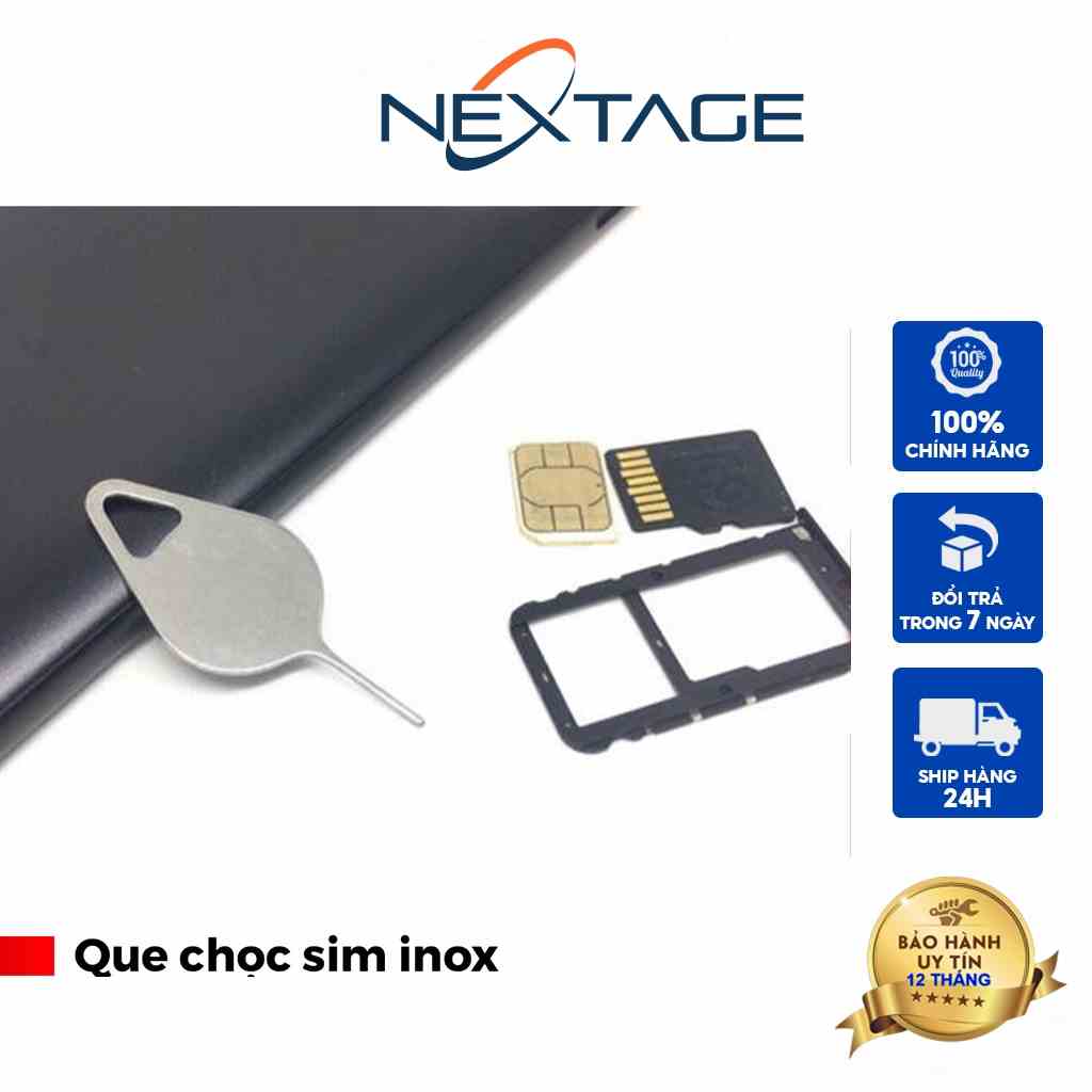 Que Chọc Sim Điện Thoại Di Động, Chọc Sim Điện Thoại - Dùng Cho Mọi Dòng Điện Thoại - Chính Hãng NEXTAGE