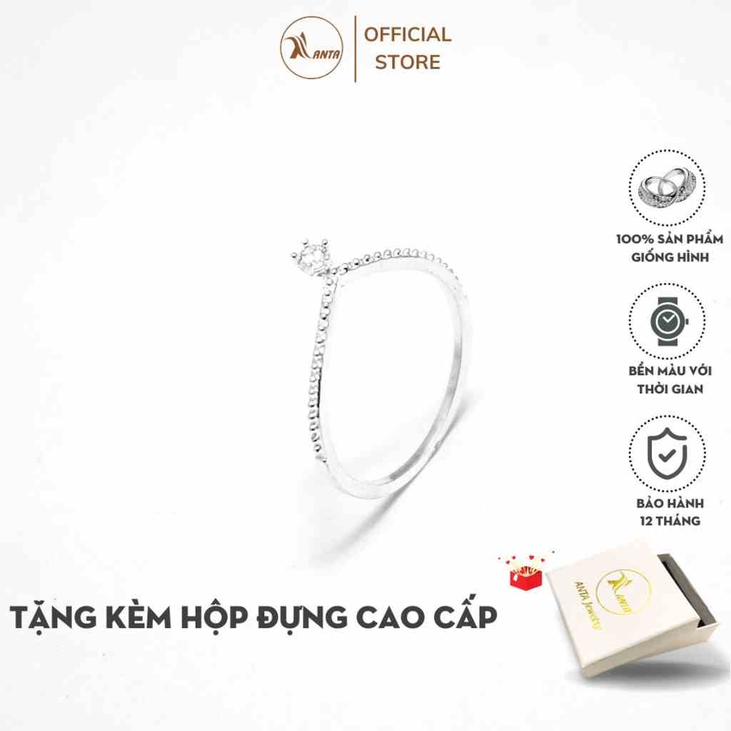 [Mã BMLTB35 giảm đến 35K đơn 99K] Nhẫn bạc nữ ATJ9039 dành cho nữ thiết kế nguyệt quế nhỏ ANTA Jewelry