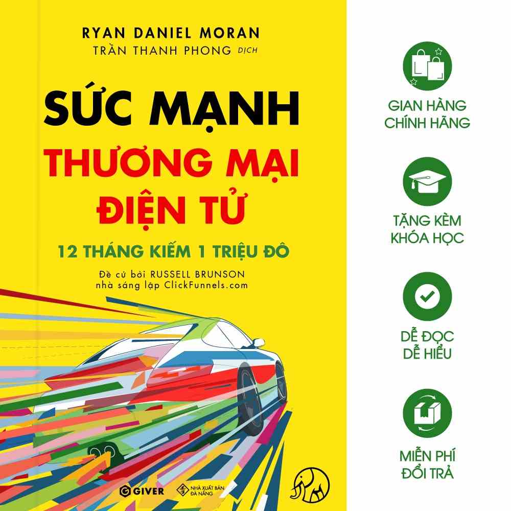 Sách - Sức Mạnh Thương Mại Điện Tử - 12 Tháng Kiếm 1 Triệu Đô Bằng Kinh Doanh Online - Bộ Sách Trên Lưng Khổng Tượng