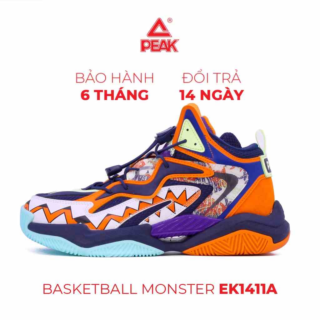 Giày Bóng Rổ Trẻ Em Cổ Mid PEAK Basketball MONSTER EK1411A