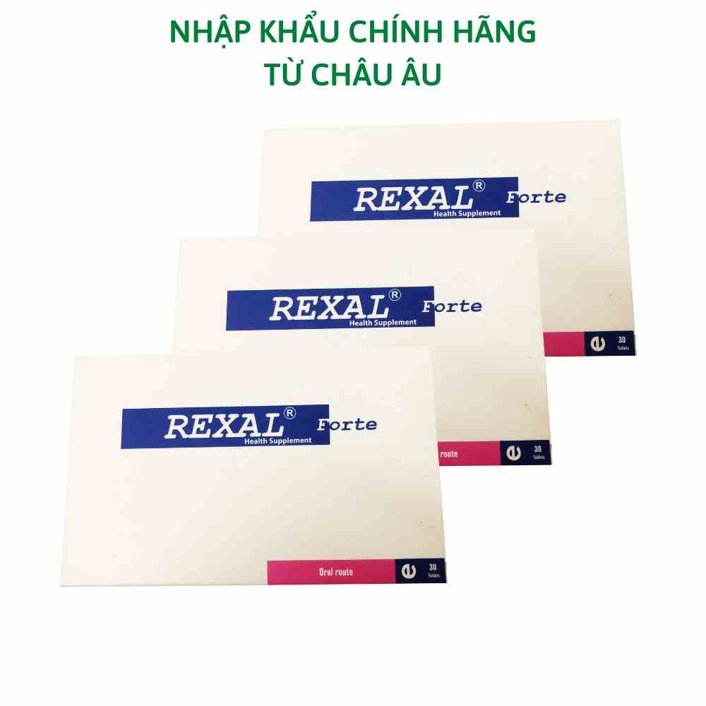 Combo 3 hộp thực phẩm hỗ trợ sức khỏe REXAL FORTE nhập khẩu từ Châu Âu