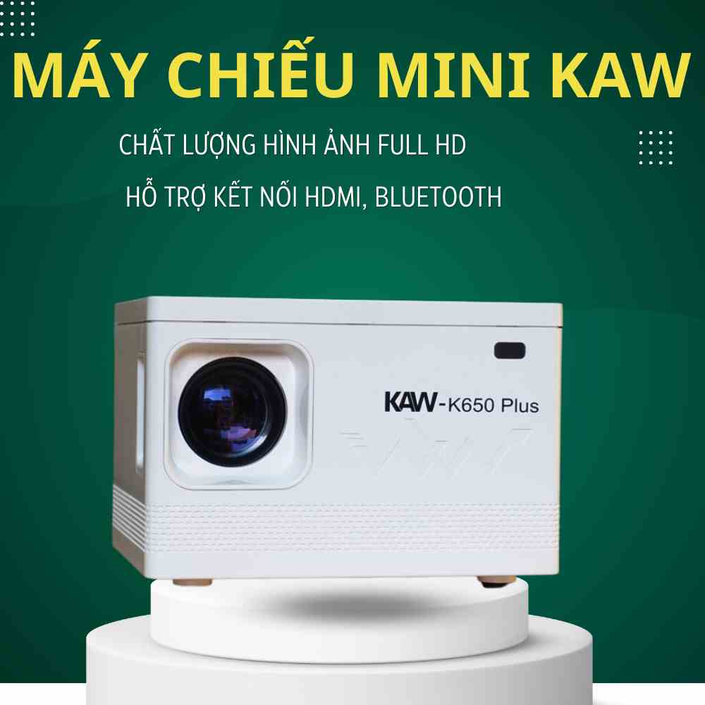 Máy Chiếu Mini KAW Hệ Điều Hành Android 9.0 + Kết nối Điện thoại + Full HD 1080 - Bảo Hành 12 Tháng