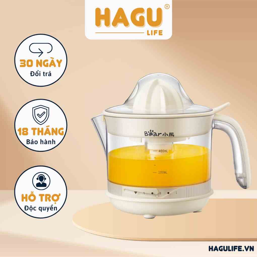 Máy vắt cam tự động hai chiều Bear, Bảo Hành 18 Tháng CZJ-A04B1 - Hàng chính hãng Bear