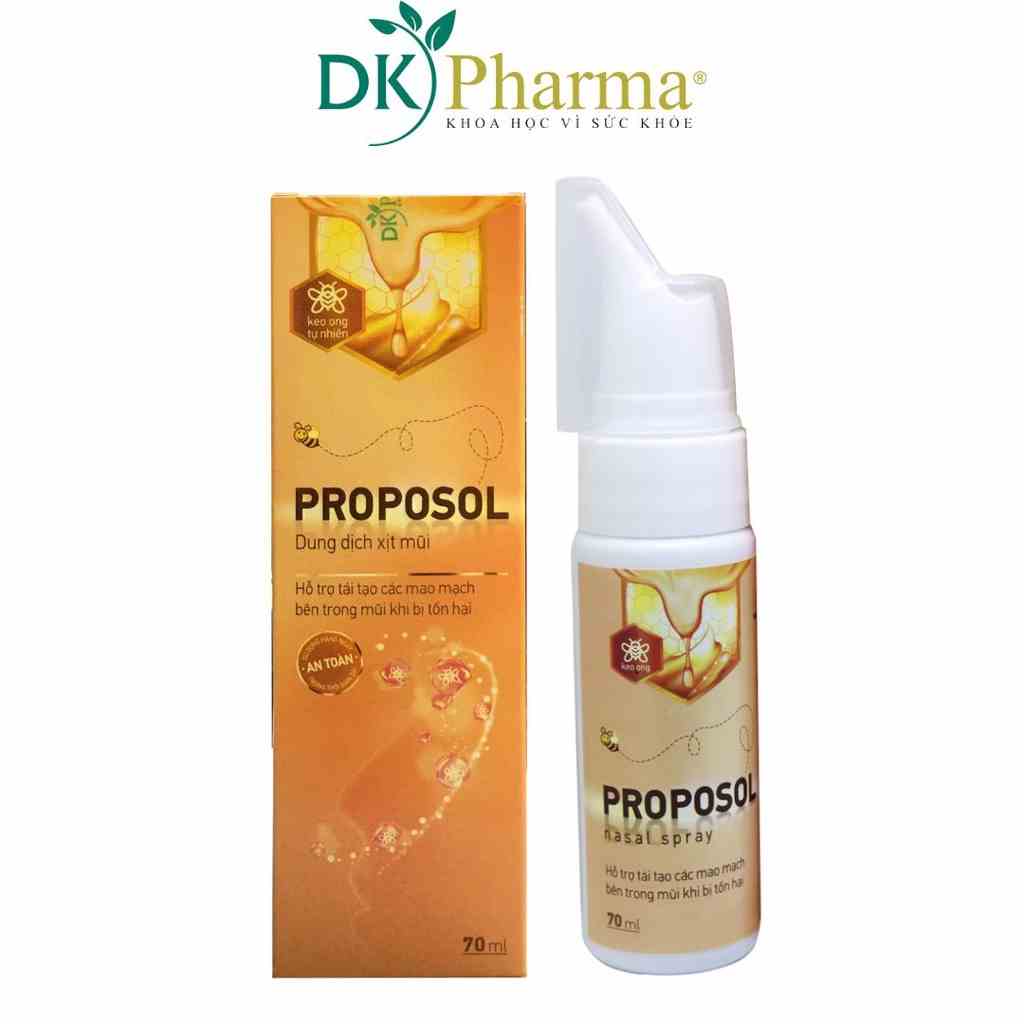 [Mã BMLTA35 giảm đến 35K đơn 99K] Dung dịch xịt mũi keo ong DKPHARMA PROPOSOL chai 70ml