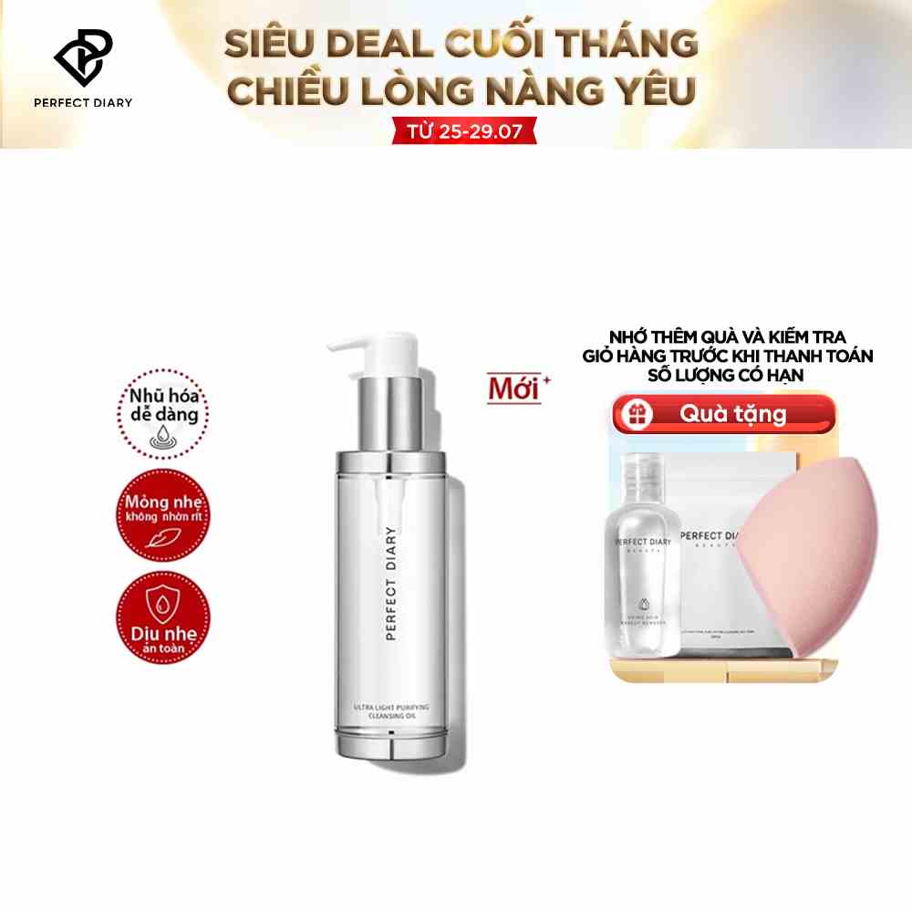 Dầu tẩy trang Perfect Diary mỏng nhẹ dung tích 150ml