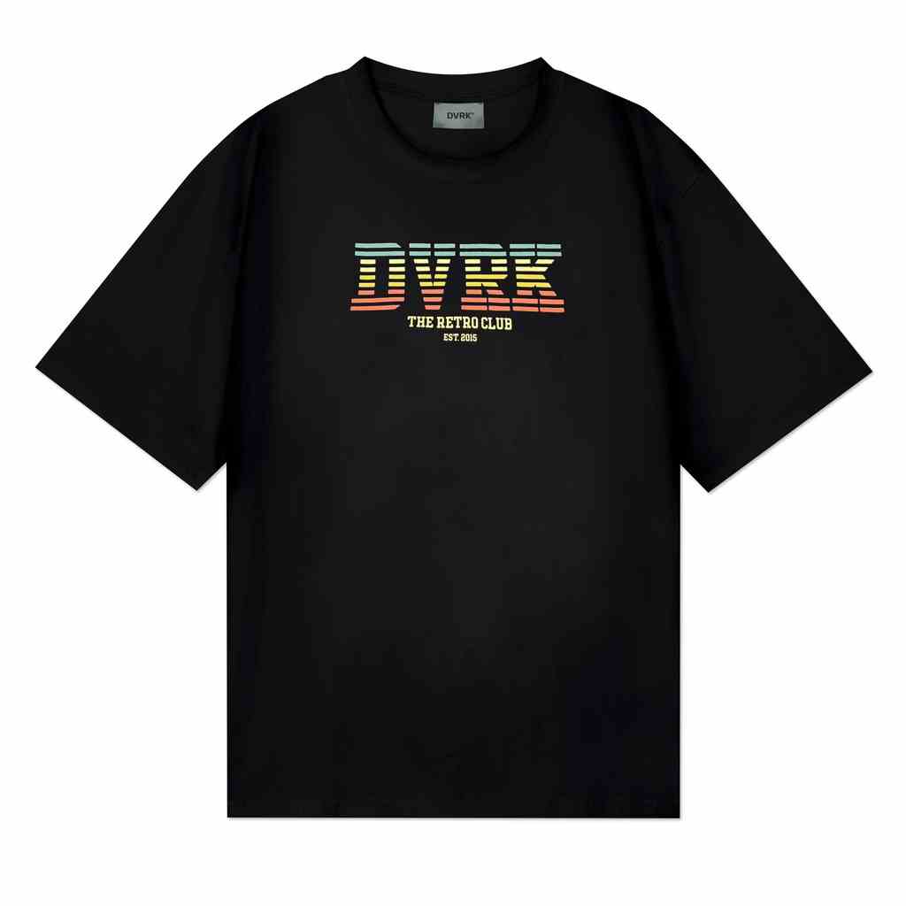 [Mã BMLTA35 giảm đến 35K đơn 99K] DVRK - Áo Thun Tay Ngắn Cổ Tròn RETRO LOGO-DVRK-22SS