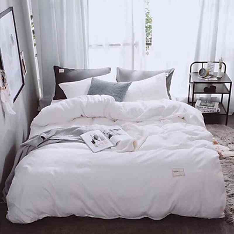 Bộ Chăn Ga Gối Cotton Tici Emmi Bedding Mẫu Trắng tinh, Drap Giường Đủ Size Nệm 1m, 1m2, 1m4, 1m6, 1m8, 2m2 t