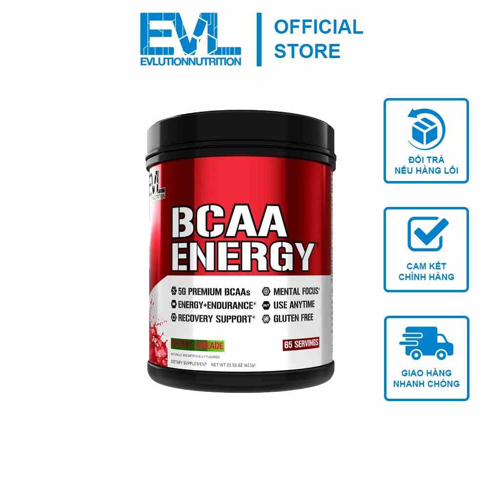 [Mã BMLTA35 giảm đến 35K đơn 99K] Thực Phẩm Bổ Sung EVL BCAA ENERGY 65 Lần Dùng Hỗ Trợ Phục Hồi Cơ Bắp Và Tỉnh Táo Từ Mỹ