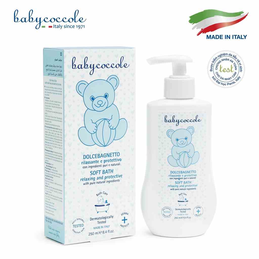 [Mã BMLTB35 giảm đến 35K đơn 99K] Sữa Tắm Giữ Ẩm Chiết Xuất Hoa Sen Babycoccole 0M+ 250ml