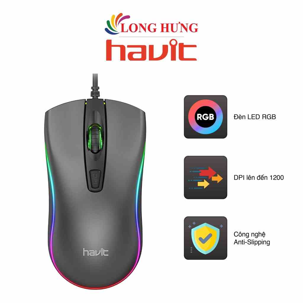 Chuột có dây Gaming Havit MS72 - Hàng chính hãng