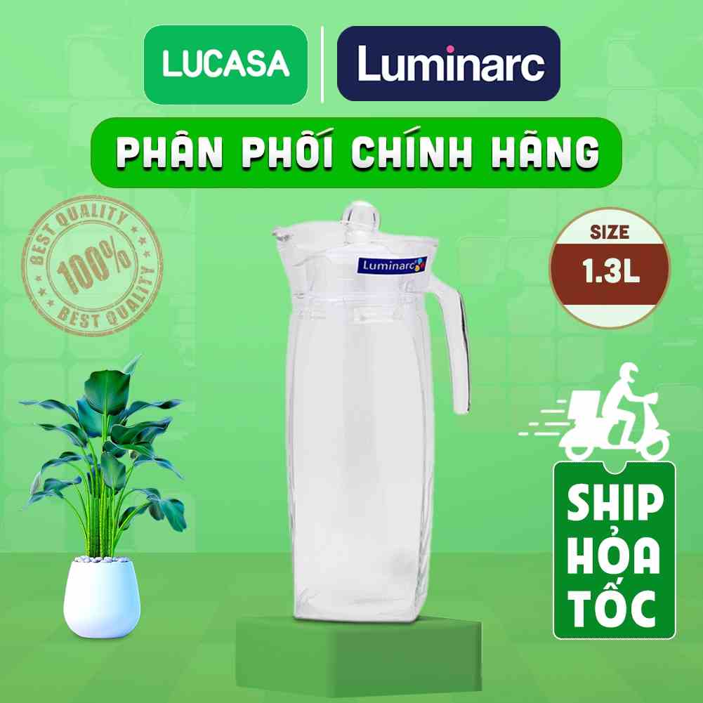 [Mã BMLTA35 giảm đến 35K đơn 99K] Bình Nước Thủy Tinh Luminarc Flame 1.3L- L8535 | Phân Phối Chính Hãng