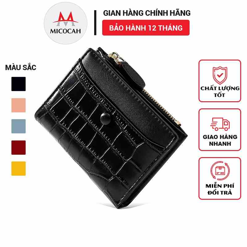 Ví nữ ngắn mini thời trang chính hãng TAOMICMIC nhỏ gọn nhiều ngăn đựng tiền da cao cấp cực đẹp giá rẻ TM09 - Micocah